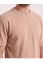 Camiseta Regular Texturizada  Para Hombre Café Ostu de Ostu