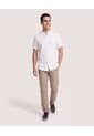 Camisa Manga Larga Con Bolsillo  Para Hombre Crema Ostu de Ostu