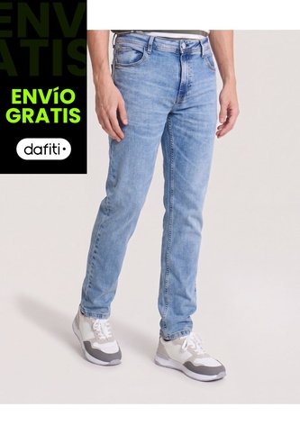 Jean Slim Light  Para Hombre Azul Ostu Ostu