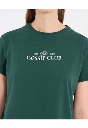 Camiseta  Para Mujer Manga Corta Cuello Redondo Color Verde Marca Ostu #40092704