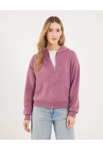 Buzo Para Mujer Zipper Color Morado Marca Ostu #40060480 Ostu
