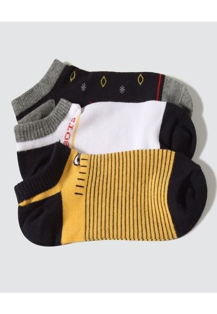 Medias Infantil Niño Invisible Algodon Color Negro Marca Ostu #80980077