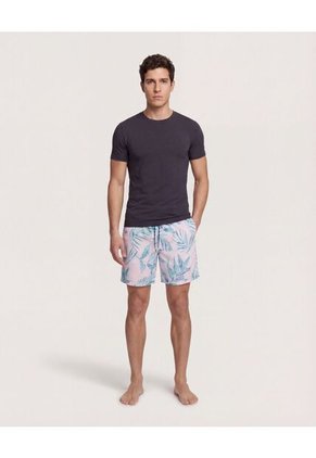 Ropa De Playa Para Hombre Pantaloneta De Baño Corta Color Morado Marca Ostu #60270057