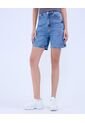 Bermuda Para Mujer Wide-Leg Color Azul Marca Ostu #40100094 de Ostu