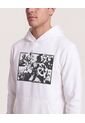 Buzo Hoodie Estampado Avengers  Para Hombre Crema Ostu de Ostu