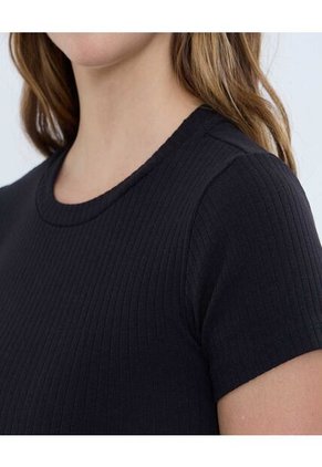 Camiseta Para Mujer Manga Corta Moda Color Negro Marca Ostu #40092461