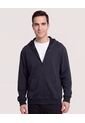 Buzo Hoodie Con Cremallera  Para Hombre Negro Ostu de Ostu