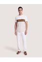 Camiseta Henley Con Corte Frontal  Para Hombre Crema Ostu de Ostu