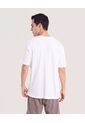 Camiseta Regular Preteñida Klang  Para Hombre Crema Ostu de Ostu