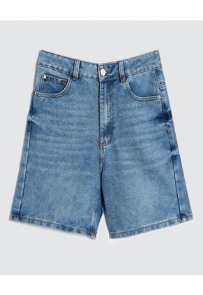 Bermuda Para Mujer Wide-Leg Color Azul Marca Ostu #40100094