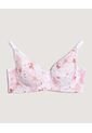 Brasier Floral Copa Completa  Para Mujer Rosa Ostu de Ostu