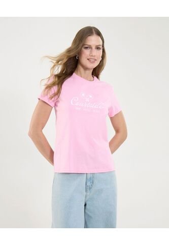 Camiseta Para Mujer Manga Corta Color Rosaclaro Marca Ostu #40092346 Ostu