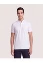 Polo Cuello Mao Regular  Para Hombre Blanco Ostu de Ostu