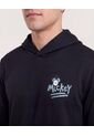Buzo Hoodie Mickey Minimal  Para Hombre Negro Ostu de Ostu