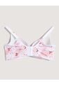Brasier Floral Copa Completa  Para Mujer Rosa Ostu de Ostu