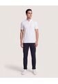 Polo Cuello Mao Regular  Para Hombre Blanco Ostu de Ostu