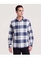 Camisa Leñadora  Para Hombre Azul Ostu de Ostu