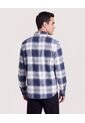 Camisa Leñadora  Para Hombre Azul Ostu de Ostu