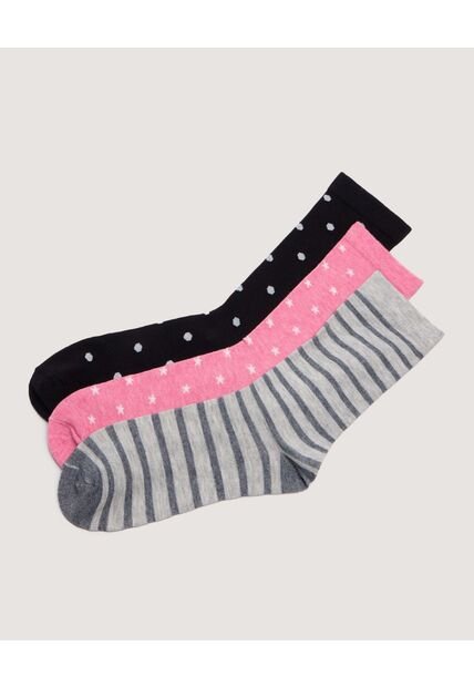 Medias X3 Para Mujer Caña Larga Color Surtido Marca Ostu #40980252