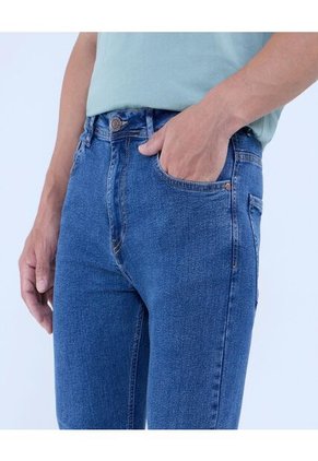 Jean Para Hombre Skinny Color Azul Medio Marca Ostu #60160380