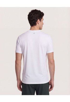 Camiseta Para Hombre Manga Corta Cuello Redondo Color Blanco Marca Ostu #60091877
