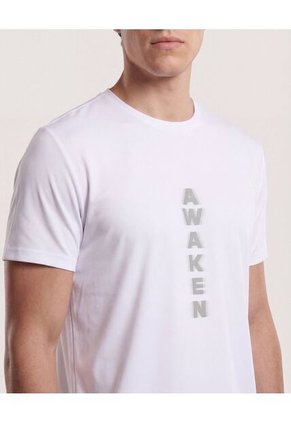 Camiseta Para Hombre Manga Corta Cuello Redondo Color Blanco Marca Ostu #60091877