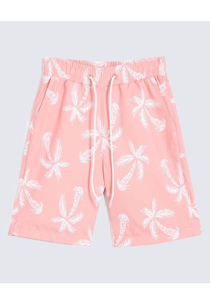 Bermuda Infantil Niño Regular Corto Color Coral Marca Ostu #80100059