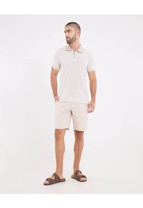 Bermuda  Para Hombre Regular Corto Color Beige Marca Ostu #60100486