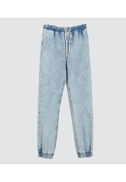 Jean Para Hombre Jogger Color Azul Claro Marca Ostu #60160343