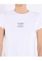 Camiseta  Para Mujer Manga Corta Cuello Redondo Color Blanco Marca Ostu #40092808 de Ostu