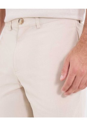 Bermuda  Para Hombre Regular Corto Color Beige Marca Ostu #60100486