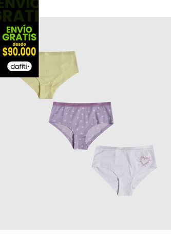 Ropa Interior Para Niña Panty Color Pack X Marca Ostu #90180054 Ostu