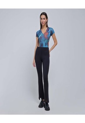 Body Para Mujer Manga Corta Color Azul  Marca Ostu #40200133