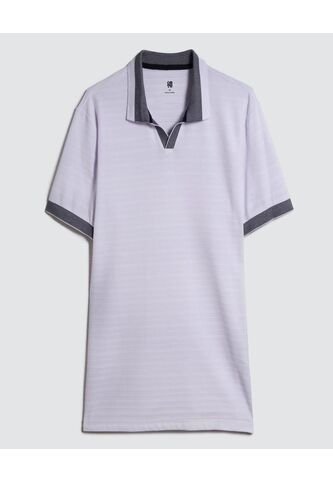 Polo Para Hombre Cuello Tejido Sin Bolsillo Color Blanco Marca Ostu #60110660 Ostu