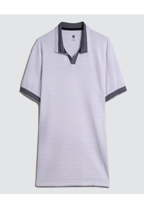 Polo Para Hombre Cuello Tejido Sin Bolsillo Color Blanco Marca Ostu #60110660