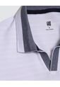 Polo Para Hombre Cuello Tejido Sin Bolsillo Color Blanco Marca Ostu #60110660 de Ostu