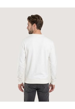 Buzo Avengers Cuello Redondo Para Hombre Crema Ostu