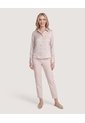 Camisa Satinada  Para Mujer Beige Ostu de Ostu