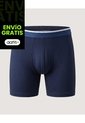 Boxer Medio Malla Básico  Para Hombre Azul Ostu de Ostu