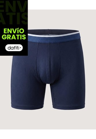 Boxer Medio Malla Básico  Para Hombre Azul Ostu Ostu