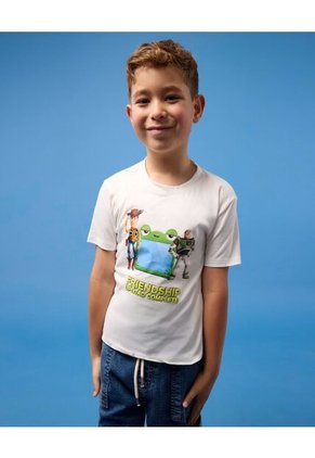 Camiseta Toy Story Friendship Para Niño Infantil Niño Crema Ostu