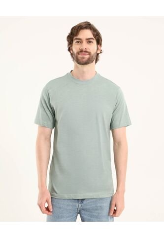 Camiseta Para Hombre Manga Corta Color Verde Marca Ostu #60091568 Ostu