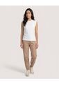 Pantalón Tipo Cargo  Para Mujer Café Ostu de Ostu