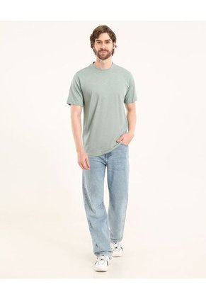 Camiseta Para Hombre Manga Corta Color Verde Marca Ostu #60091568