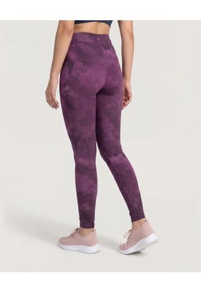 Leggings Deportivos Estampados Para Mujer Morado Ostu