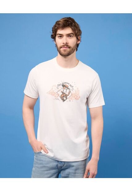 Camiseta Woody  Para Hombre Marfil Ostu