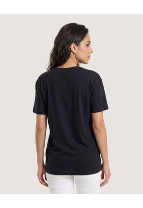 Camiseta Winnie Honey  Para Mujer Negro Ostu
