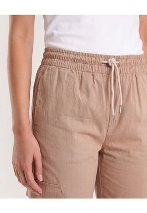 Pantalón Tipo Cargo Para Mujer Café Ostu