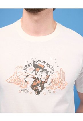Camiseta Woody Para Hombre Marfil Ostu