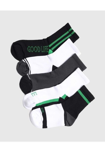 Medias Infantil Niño Caña Media Color Negro Marca Ostu #80980148